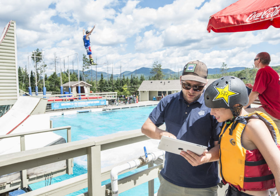 Head Coach Justin Perry heads up our ramps and tramps program, keeping the progression going all summer long.