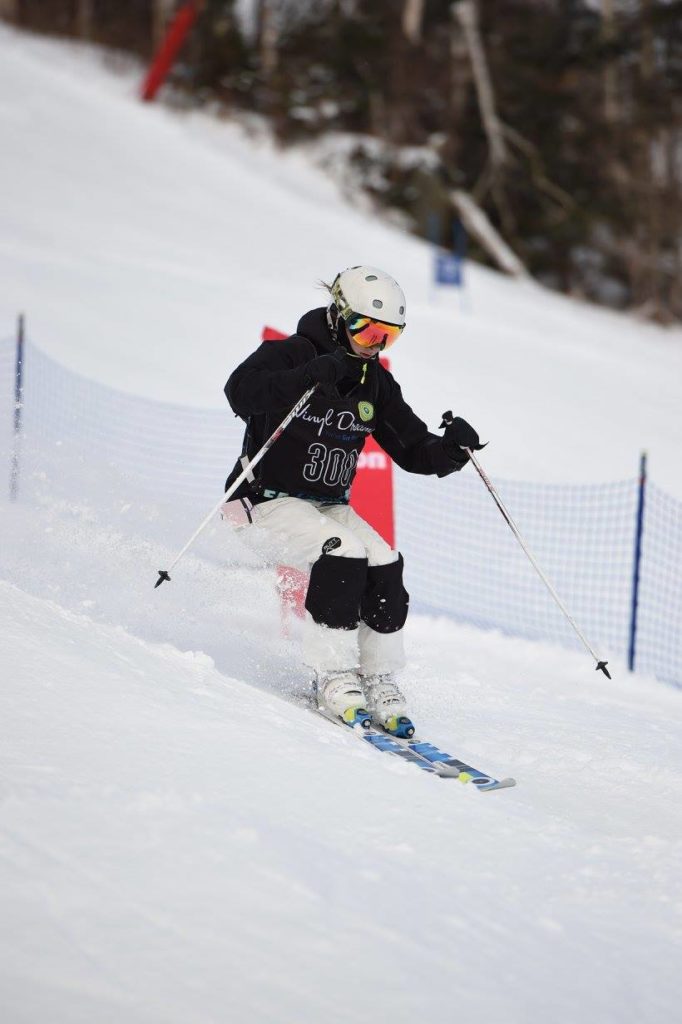 Emma charging during a comp at Killington, VT this season. Photo provided