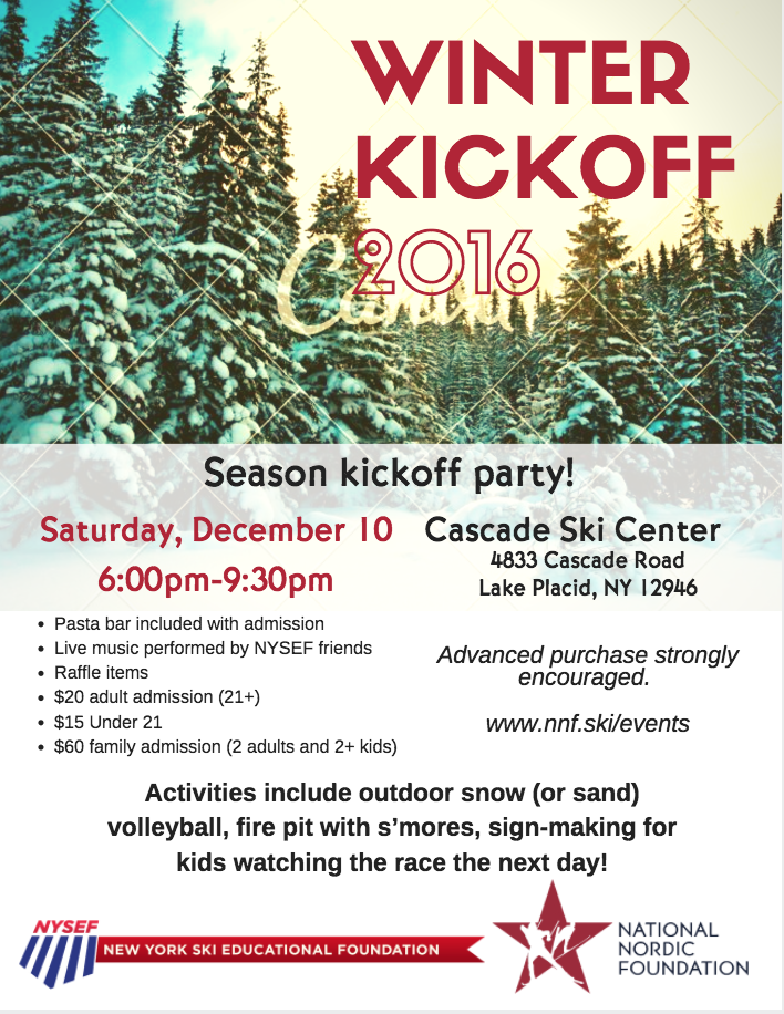 NYSEF NNF WINTER KICKOFF PARTY POSTER