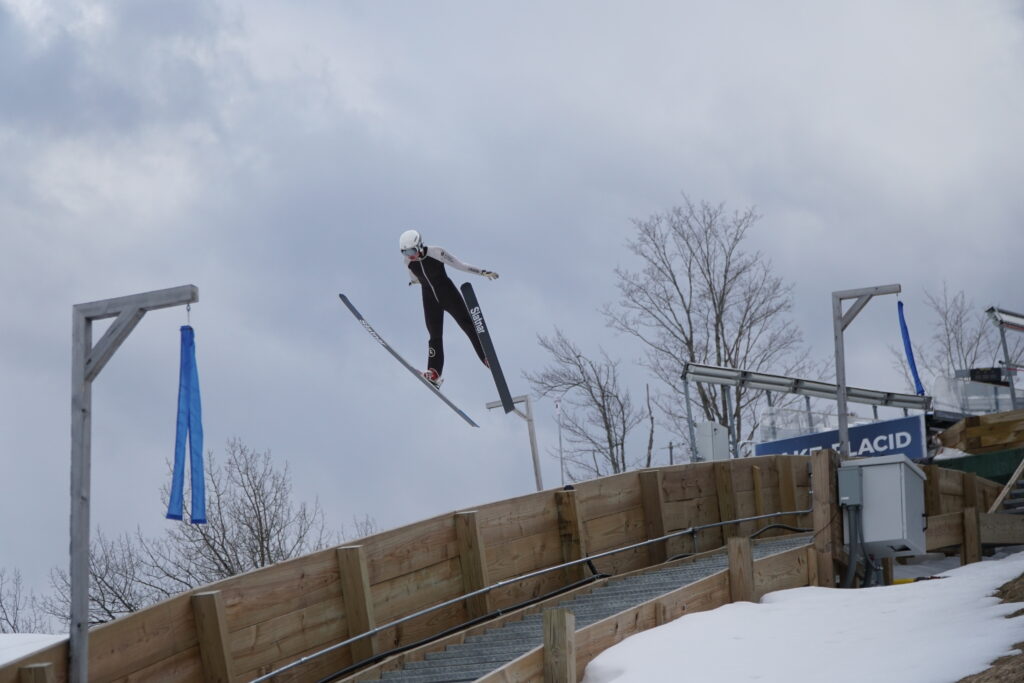 ski jumper in lake placid