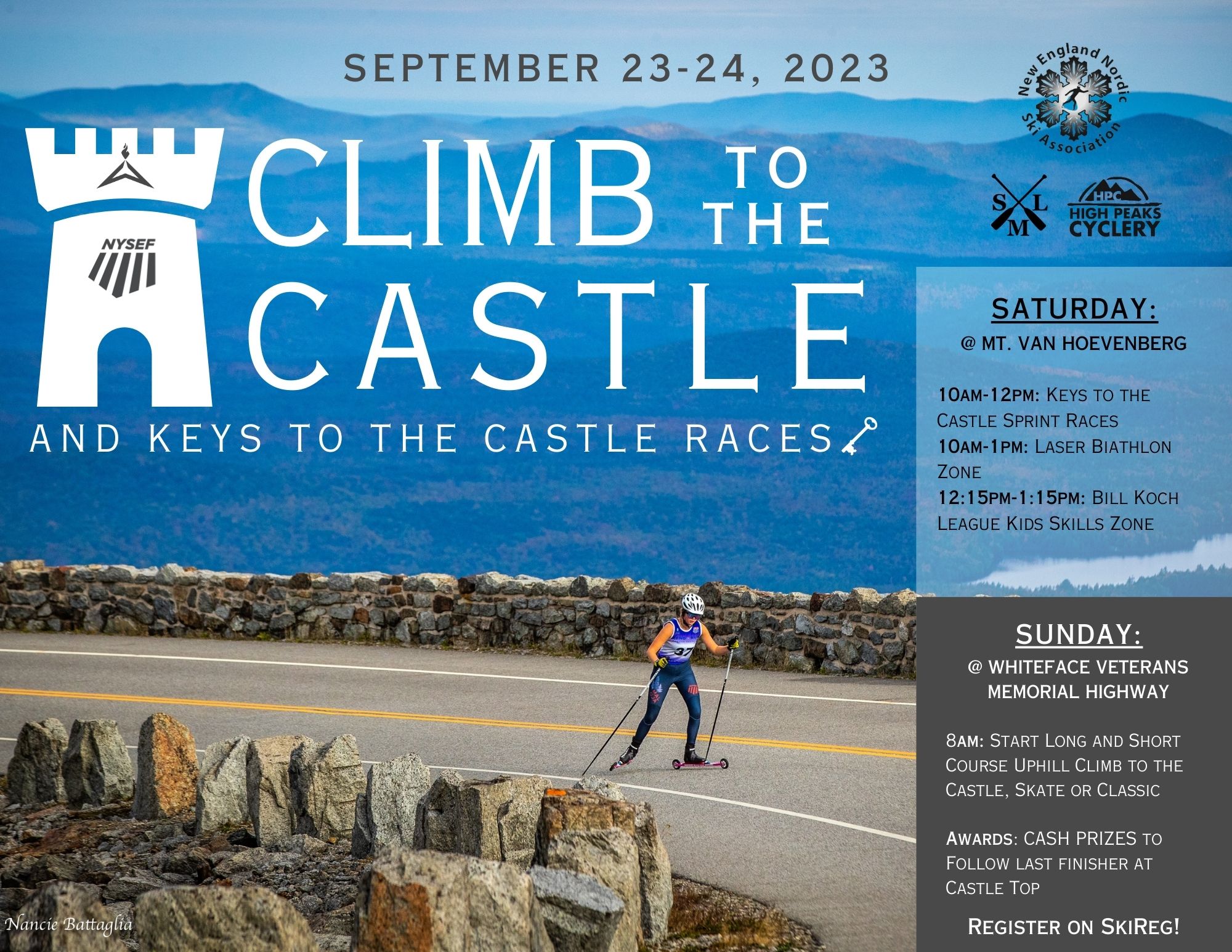 Climb to the Castle rollerski race