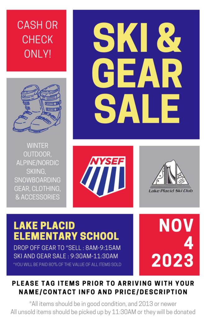 nysef ski sale poster
