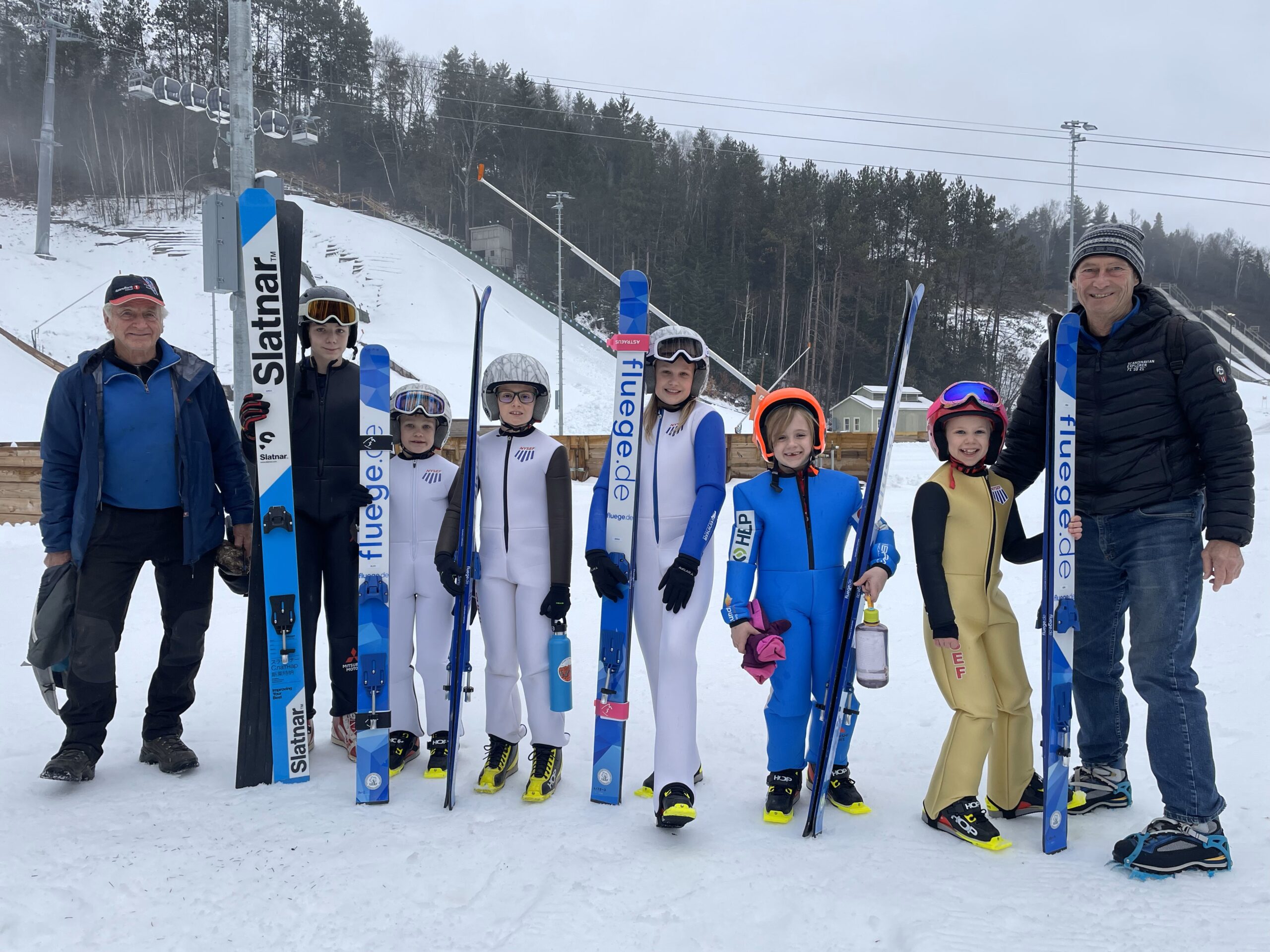 NYSEF received a grant from the North Elba LEAF to support the purchase of new ski jumping gear for young athletes interested in learning the sport.