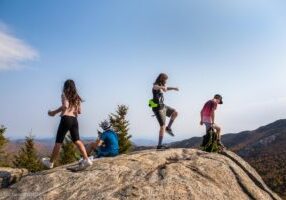 Jay Mt hike with NYSEF kids. photo by Nancie Battaglia